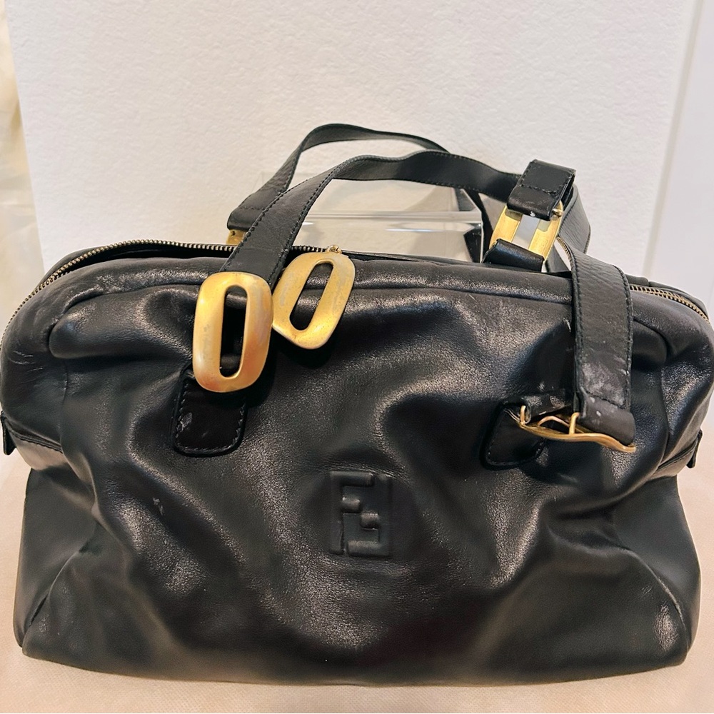 FENDI Bowler 2 way Leather Bag in EUC
